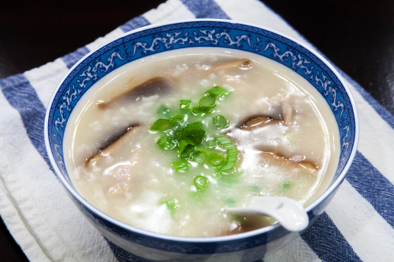 Mushroom Chicken Congee Using Instant Pot | Asian Cooking Mom